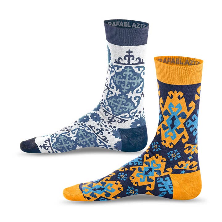 Confezione da 2 calzini firmati Ilme x Heris per la vendita all'ingrosso da parte di RAFAEL AZIZ