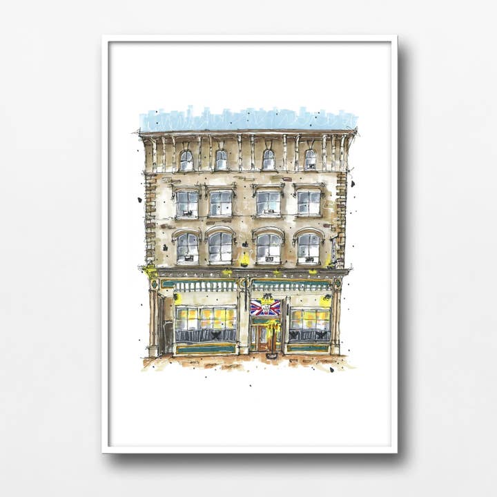 Downtown Sketcher - Wholesale Art Print - Split Crow Pub, Halifax - Print