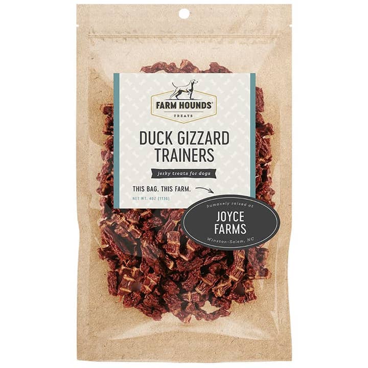 Farm Hounds - Wholesale Pet Treats - Dog - Duck Gizzard Trainer Treats - All-Natural - 4oz