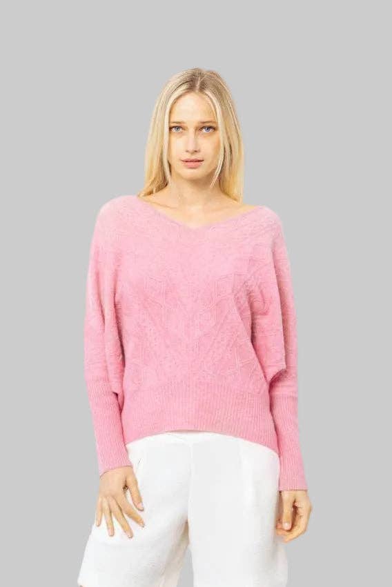 QUINN - Wholesale Knit Sweater - Women's - Cashmere Kendall Oversized Sweater13