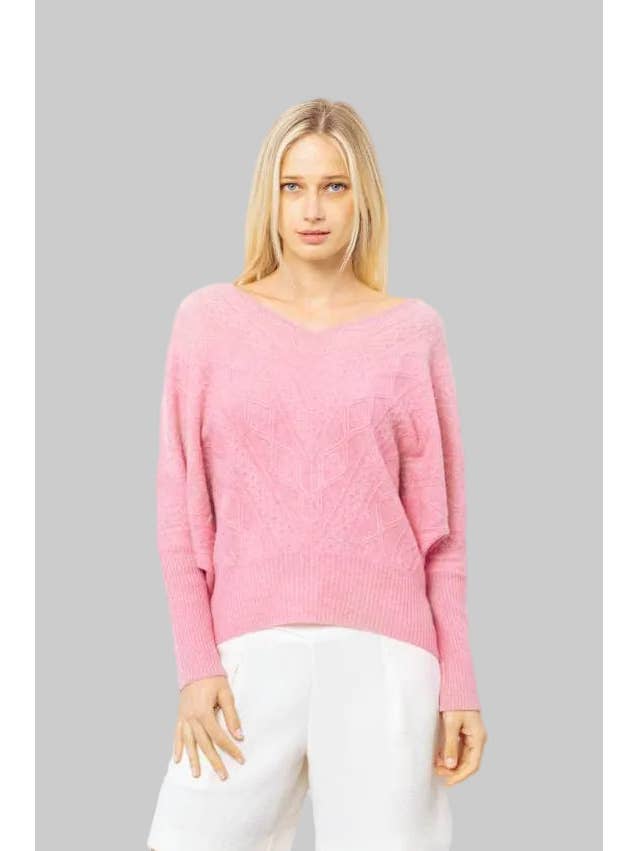 QUINN - Wholesale Knit Sweater - Women's - Cashmere Kendall Oversized Sweater13