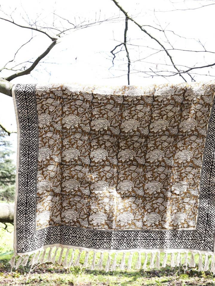 AWESOME HOME - Copriletto «Jaune Moutarde», 180 x 110 cm per la vendita all'ingrosso da parte di Awesome Home