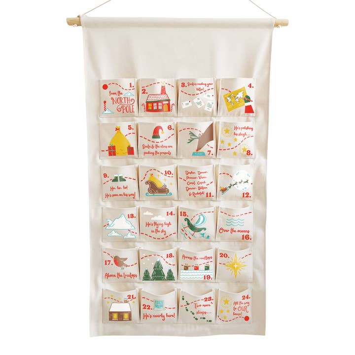 PersyBoo - Wholesale Advent Calendar - Personalised Fabric Christmas Advent Calendar - Santa Tracker3