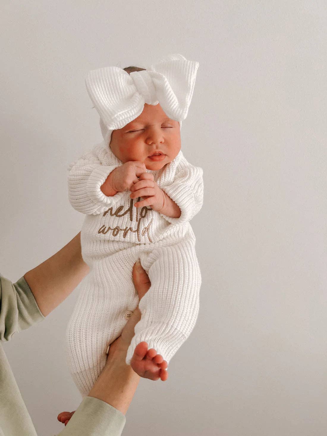 Petite + Co - Venta al por mayor Mantita de seguridad - Bebés - HELLO WORLD - MONO LARGO ACANALADO | LECHE1
