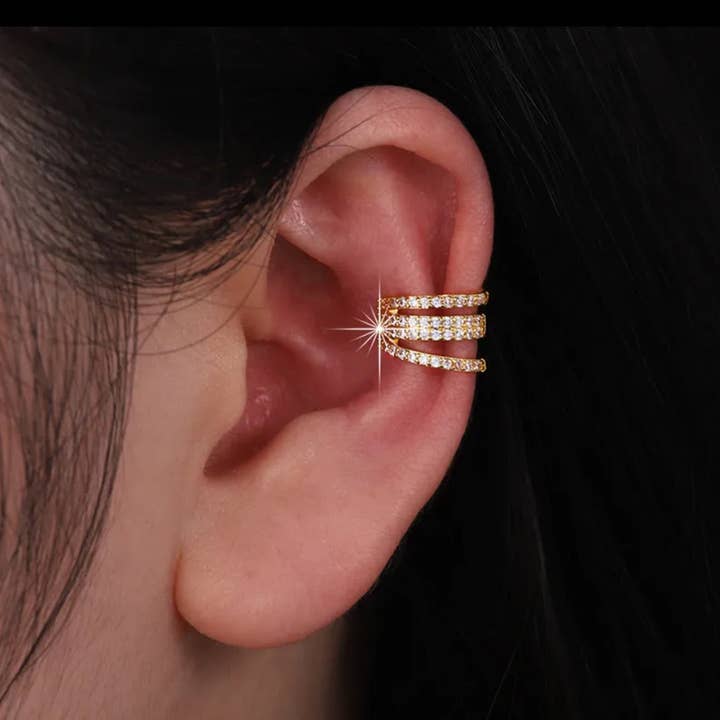 Diamant i den grova öronmanschetten för wholesale av Alchemy Jewelry Spray