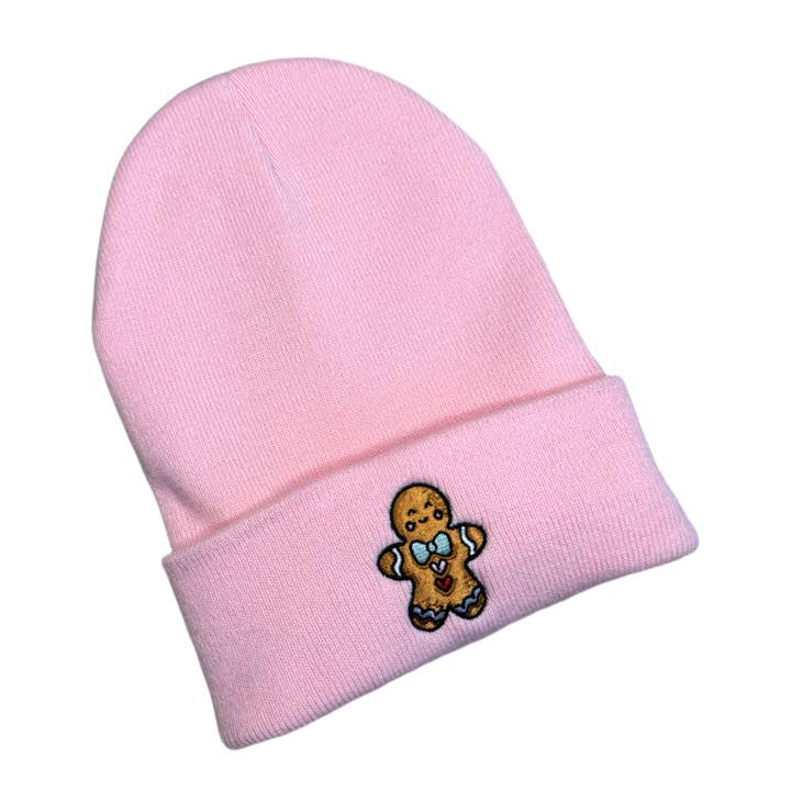 Gingerbread - pink beanie for wholesale by Wuffelliebe
