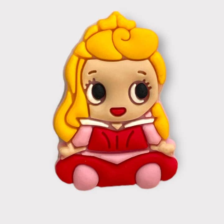 Baby Princess Sleeping Beauty Croc Charm voor wholesale door Rogue Society Apparel®️