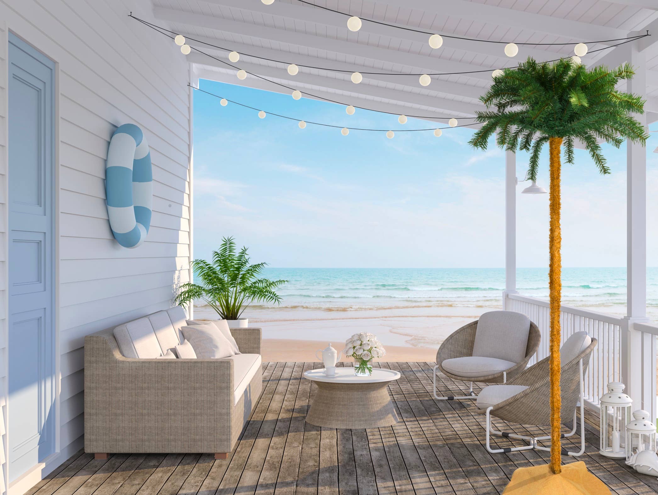 Tree Buddees - Wholesale Artificial Christmas Tree - 50% Off Sale! - 7 Foot Tall Palm Tree Christmas Tree1