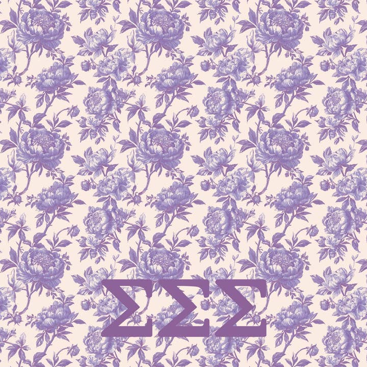 Over The Moon Greek - Wholesale Throw Blanket - Sorority Floral Minky Blanket16