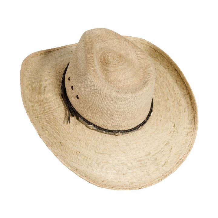 Natural Fine Mexican Palm Tycoon Cowboy Hat - Style Wyatt for wholesale on Faire