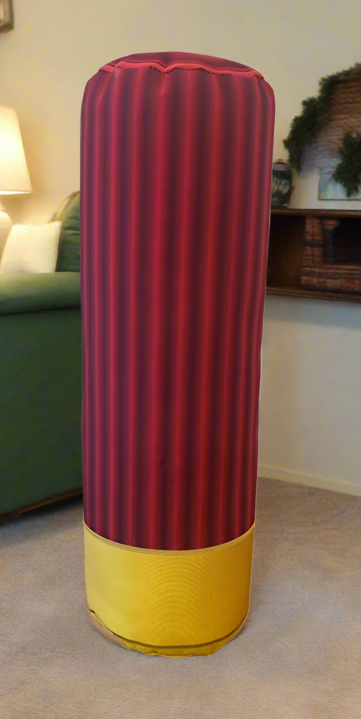 HushTubby - Wholesale Throw/Decorative Pillow - Red Shotgun Shell 12GA Pillow. Great Hunter gift. Tubular red shell with gold yellow end11