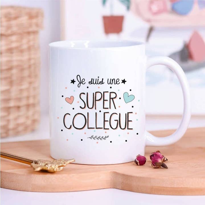 I am a GREAT colleague white mug for wholesale by Ourson Câlin