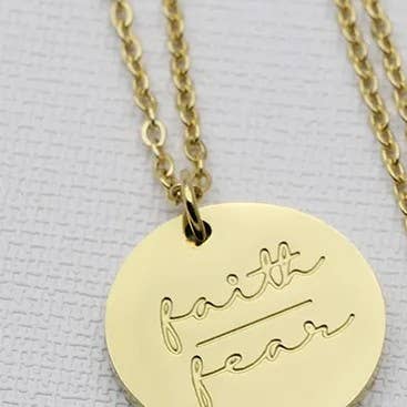 Embellished Whimzy - Wholesale Pendant/Charm Necklace - Gold Disc Necklace