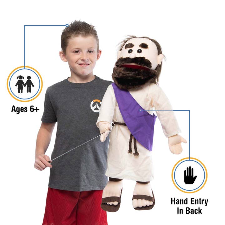 Silly Puppets - Wholesale Puppet - Kids & Baby - Silly Puppets Biblical Jesus with Rope Belt (25")