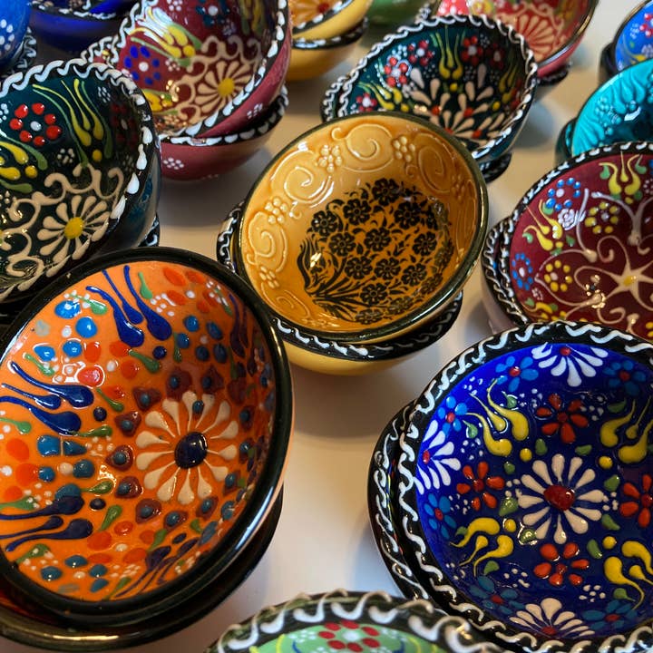Mediterranean Collection - Wholesale Decorative Plate/Dish/Bowl - Ottoman Turkish Design - 30 Pcs Mini Bowls Bundle2