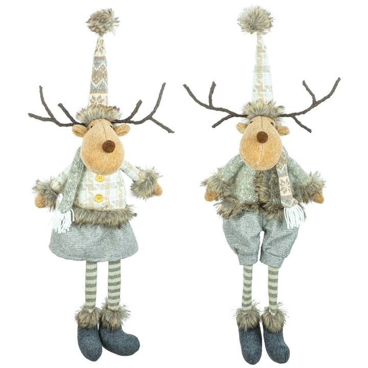 Christmas Cocoa Reindeer Dangle Leg 2 Assorted for wholesale by Hanna's Handiworks