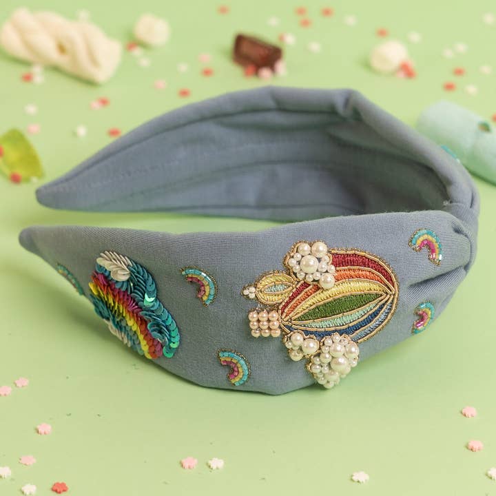 Elsa Headband In Embroidered Motifs - Little Picasso for wholesale by Elaa