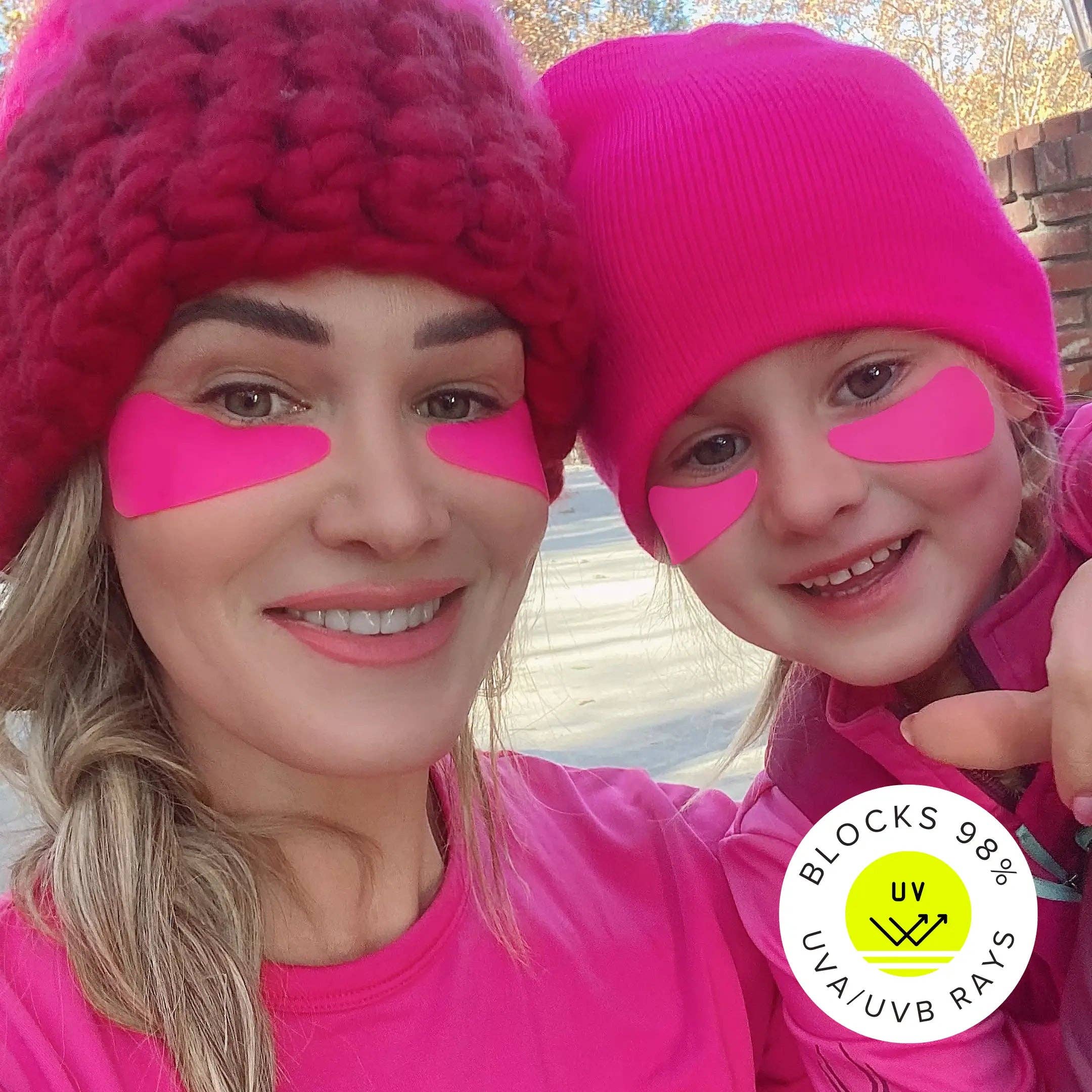 Sun Patch - Wholesale Sunscreen - Under-Eye Sunscreen Patches Neon Pink1