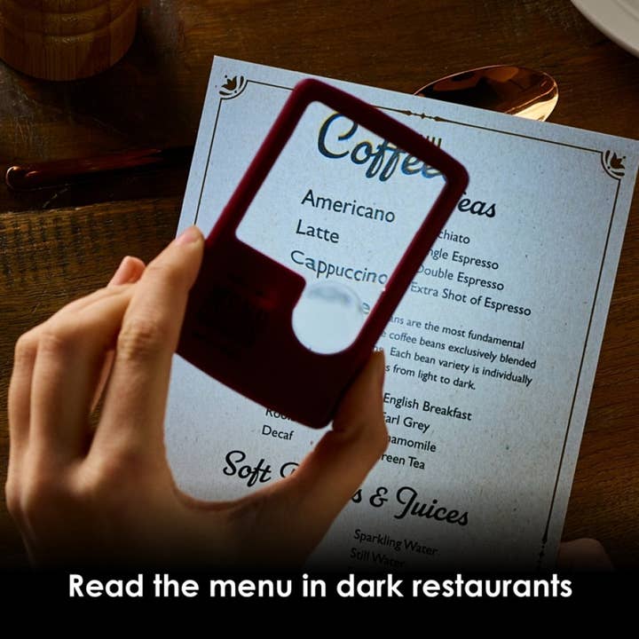 if USA - Wholesale Booklight - Light Up Menu Magnifier