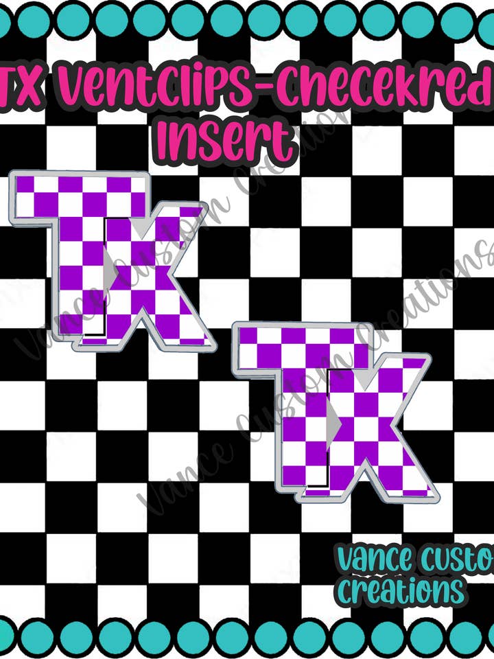 TX Ventclips & Inserts Freshie Mold for wholesale by Vance Custom Creations