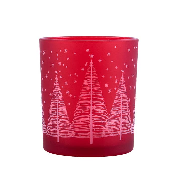 STP - Wholesale Candle Holder - Winter Forest Large Candle Holder (color: red)