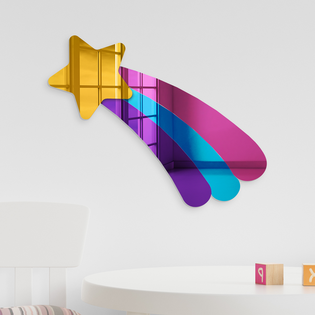 4ArtWorks – wholesale Wall mirror – Shooting Star | Acrylic Art | Wall Mirror0