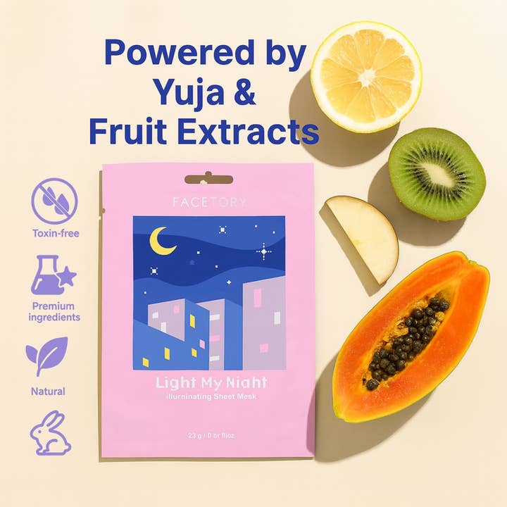 FaceTory - Wholesale Skincare Face Mask - Face Mask - Korean Beauty - Men's Mask - Light My Night1
