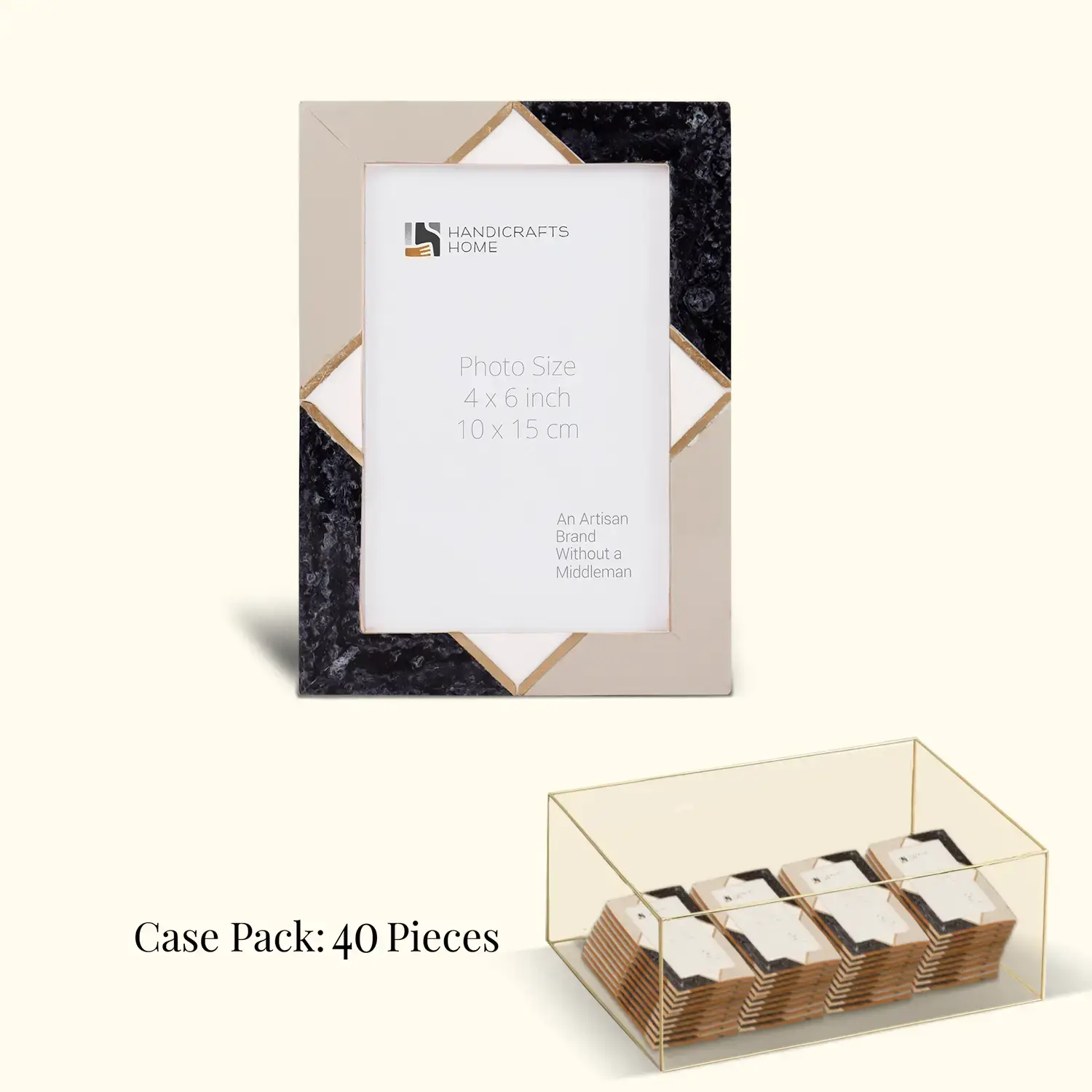 Muqeem & Brothers - Wholesale Picture Frame - Decorative Picture Frames Menton Grey, Pack of 400