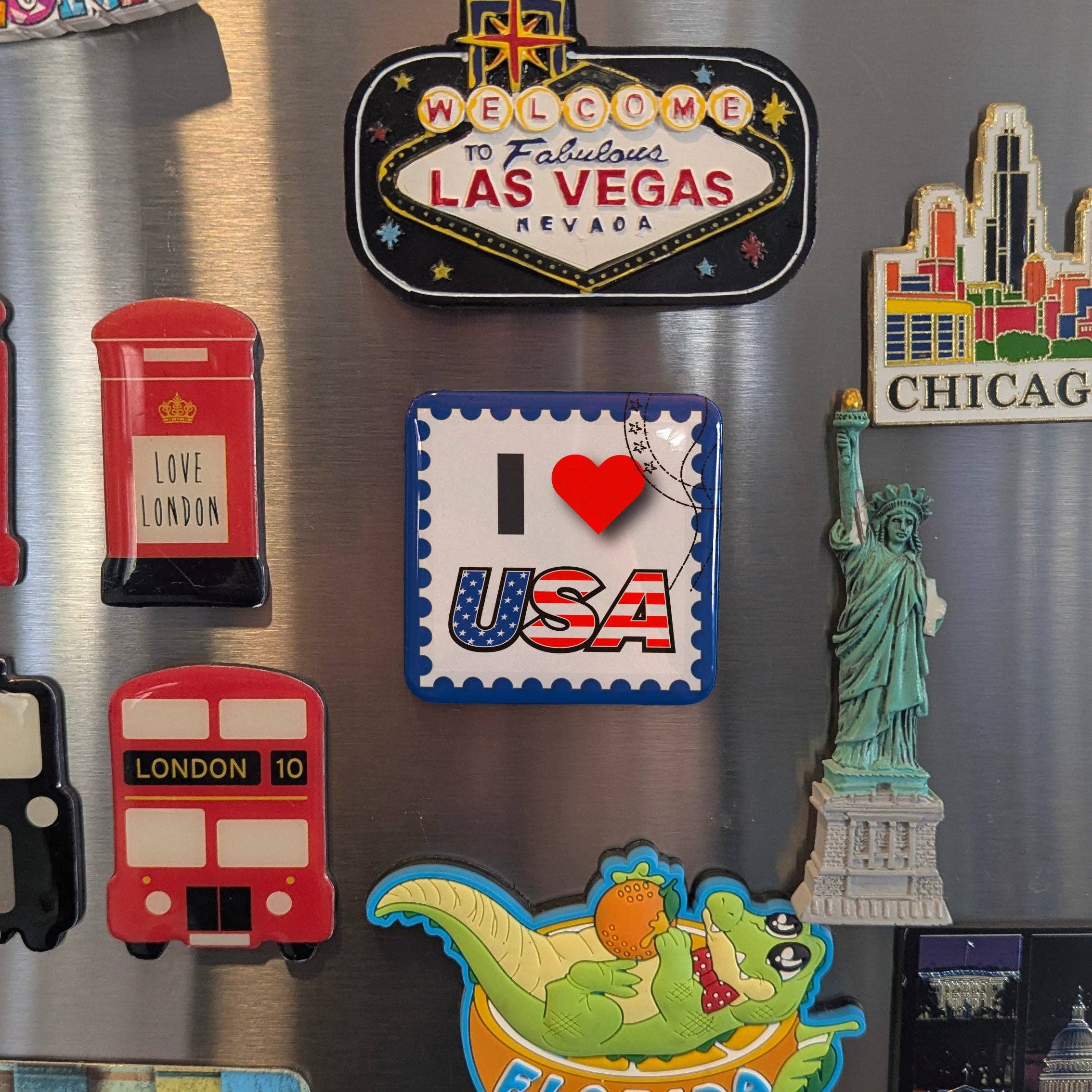 PhiloPerse – Großhandel Magnete – Ich liebe USA Kühlschrankmagnet1