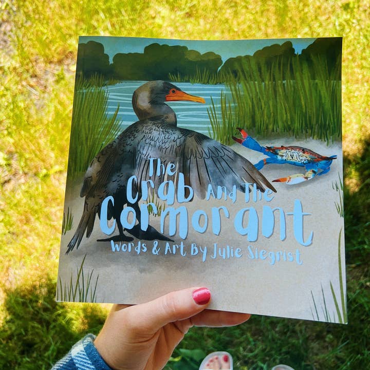 Livre pour enfants : Le crabe et le cormoran pour la vente par Julie Annette Studios