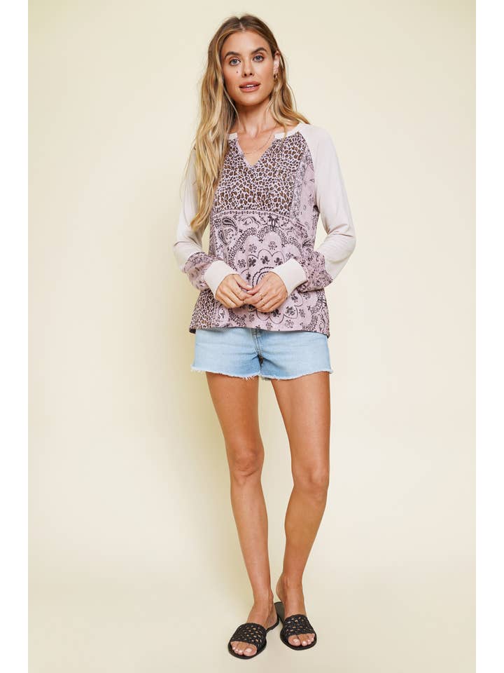 Mystree - Wholesale Knit Top - Women's - 55908 Mixed Media Top
