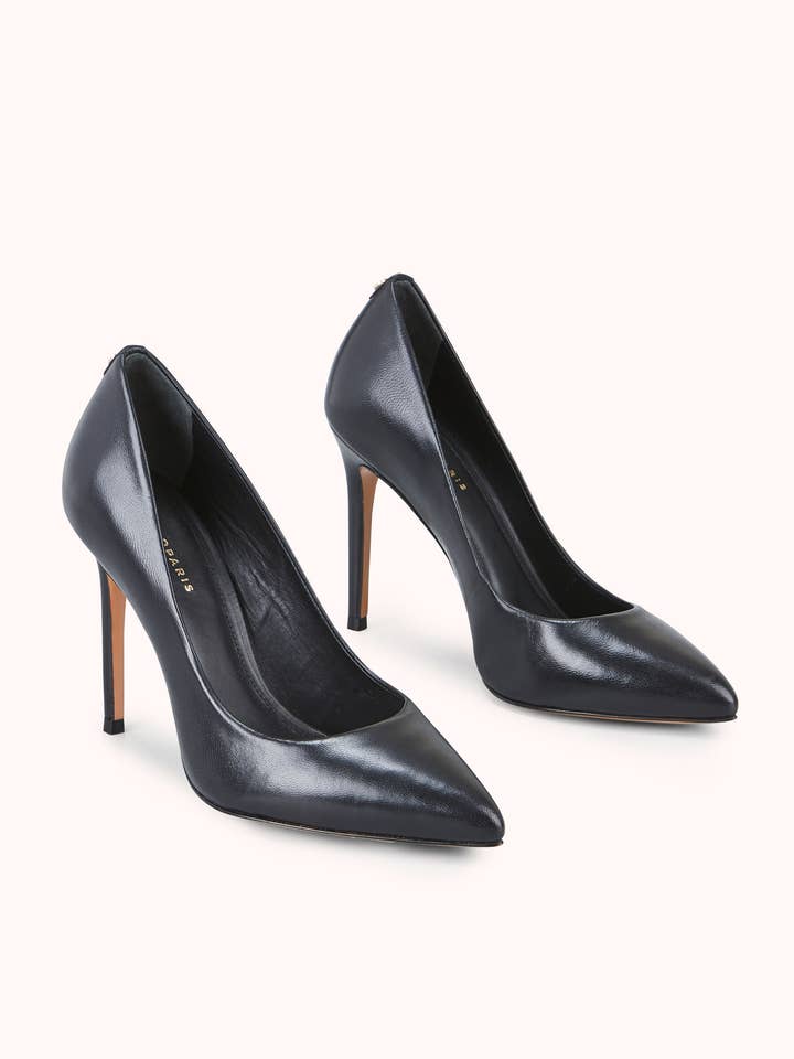 COSMOPARIS - Wholesale High Heels - Women's - Jissia Pump - Black Smooth Leather2