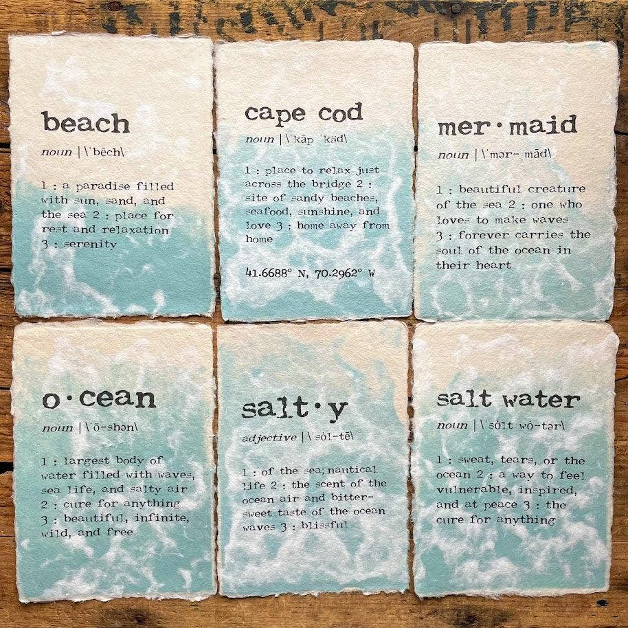 Alison Rose Vintage - Wholesale Art Print - Salt water, beach, ocean, mermaid, or custom on wave paper6