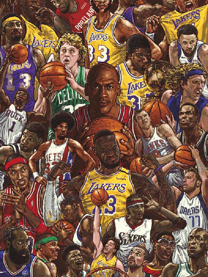 Basketball Superstars Poster M. Jordan, L. James, K. Bryant for wholesale by Close Up GmbH