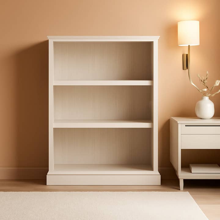 3 Tier Wooden Bookcase Glacier Oak Multipurpose Bookshelf For Home Office And Living Room for wholesale by ShipItFurniture