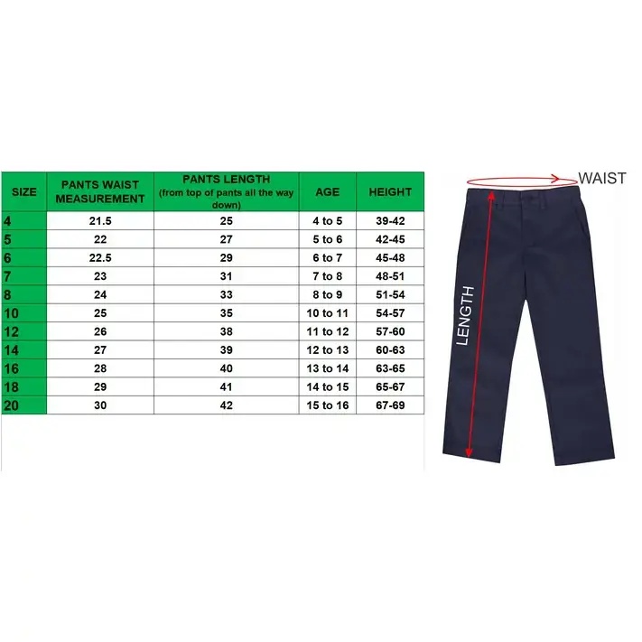 Galaxy By Harvic - Wholesale Pants - Kids - Boys Flat Front School Pants10