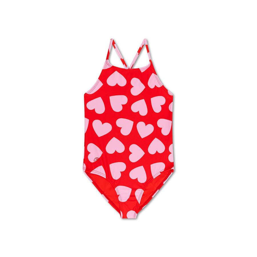 Swim Essentials - Wholesale One Piece Swimsuit - Kids - Swim Essentials | Rode Meisjes UV Badpak0