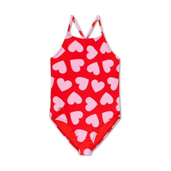 Swim Essentials - Wholesale One Piece Swimsuit - Kids - Swim Essentials | Rode Meisjes UV Badpak0