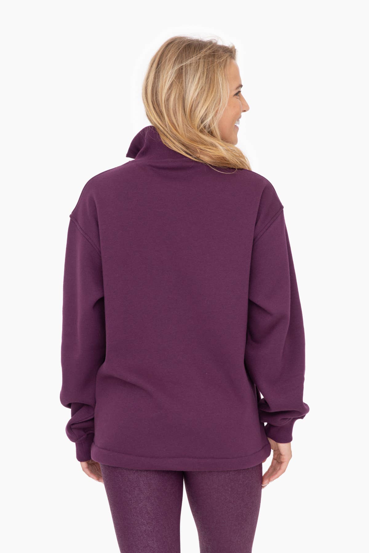 Mono B - Wholesale Sweatshirt - Women's - Half-Zip Drawstring Women's Sweatshirt Pullover1