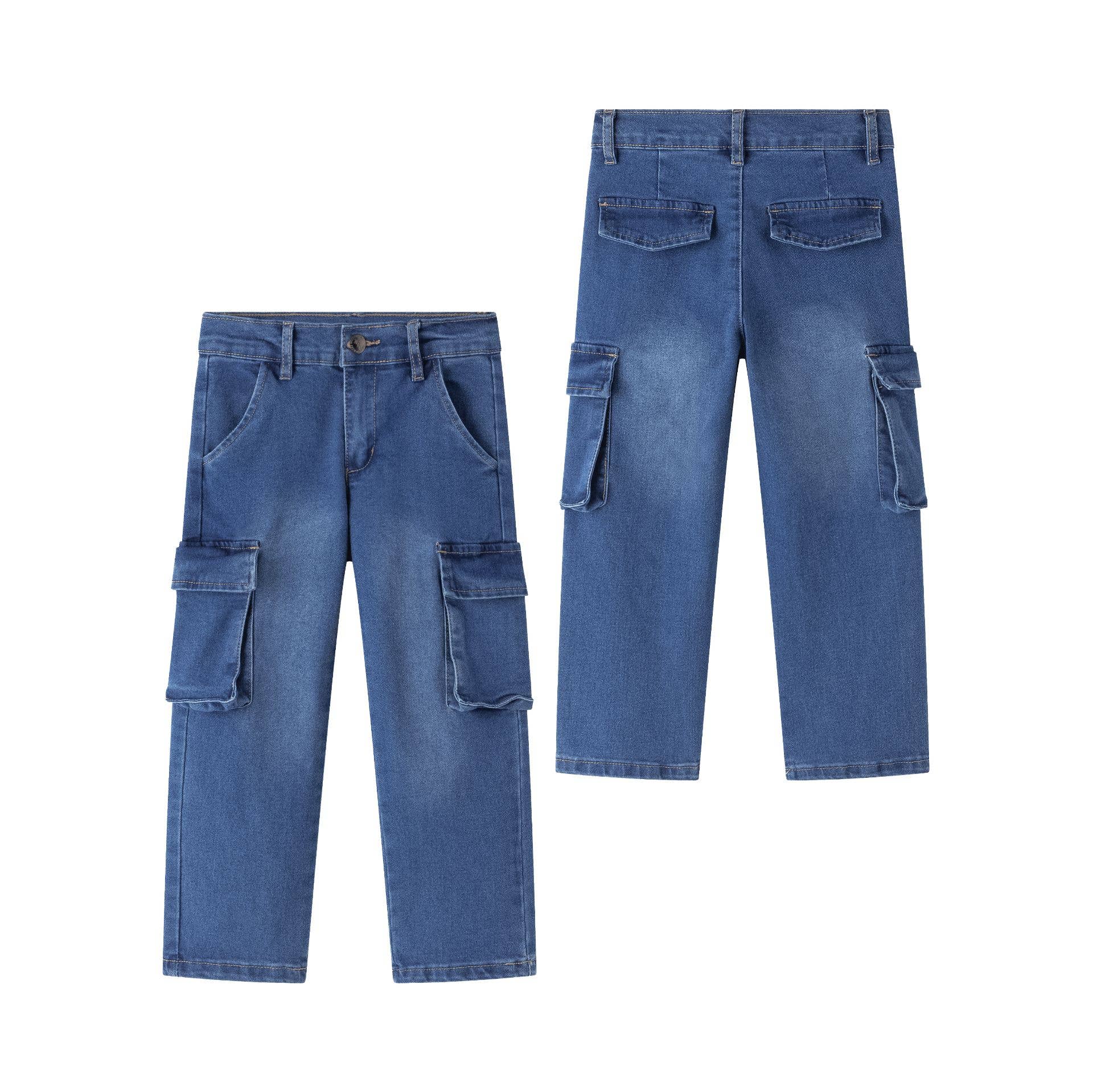 Newness Kids - Wholesale Jeans - Kids - Boy's denim cargo jeans JBI552970