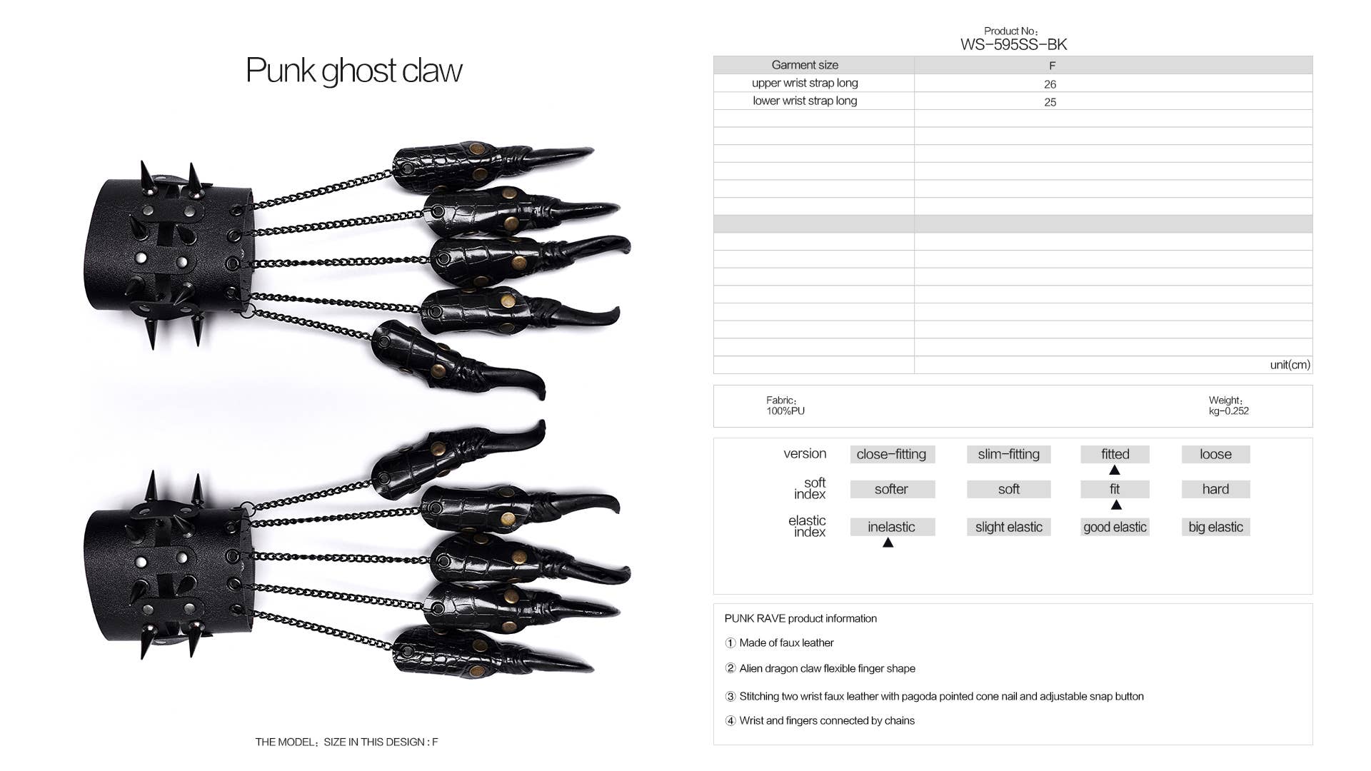 Western Fashion – wholesale Dräkt - Vuxen – ALIEN PUNK SPÖKKLO4