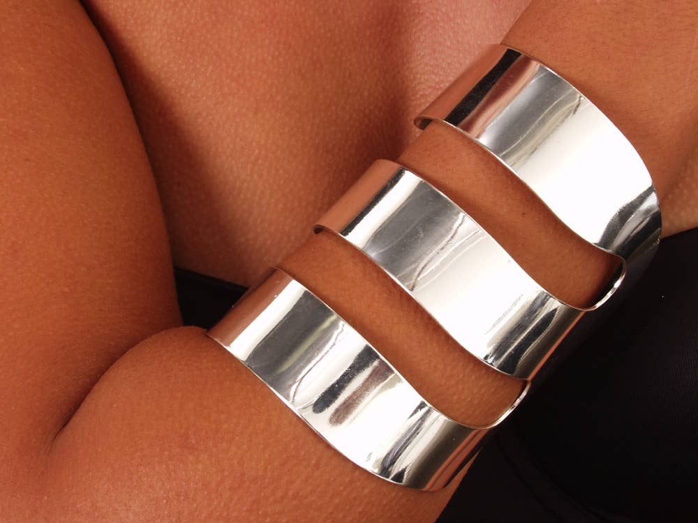 Western Fashion - Wholesale Cuff Bracelet - 40500 - 3 Row Thick Cuff1