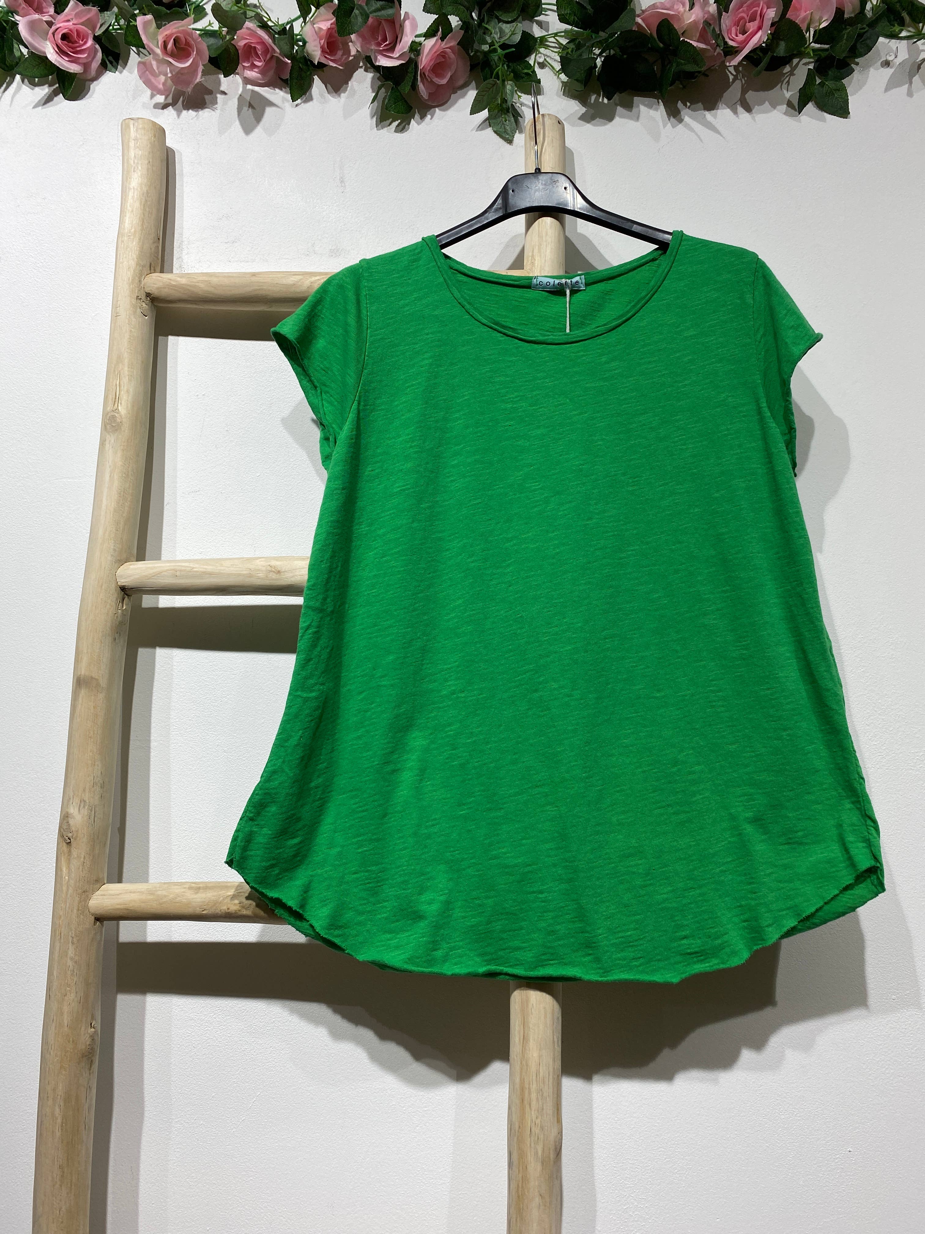 LINEN & COTTON HOUSE – Engroshandel T-shirt – til kvinder – Bomuld t-shirt med rund hals, basis 81176