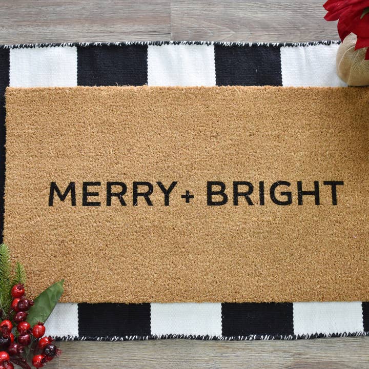 Calloway Mills – Capacho por atacado – Capacho de Natal Ultra Moderno Feliz e Brilhante4