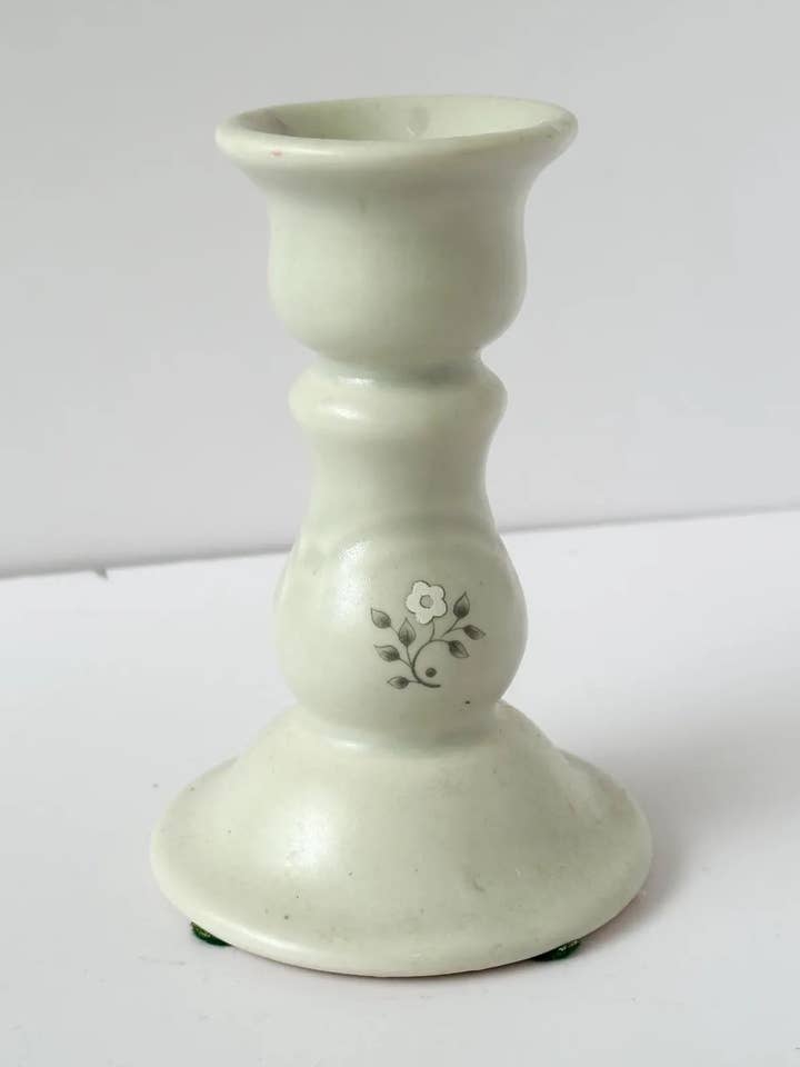 Candeliere in ceramica vintage Pfaltzgraff (5″) per la vendita all'ingrosso da parte di Heirloom & Honey