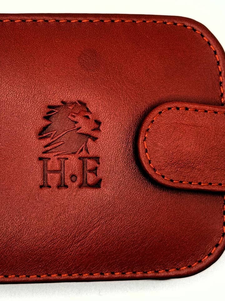 Genuine Leather Bifold Lipstick Case With Mirror for wholesale by Haris enterprises