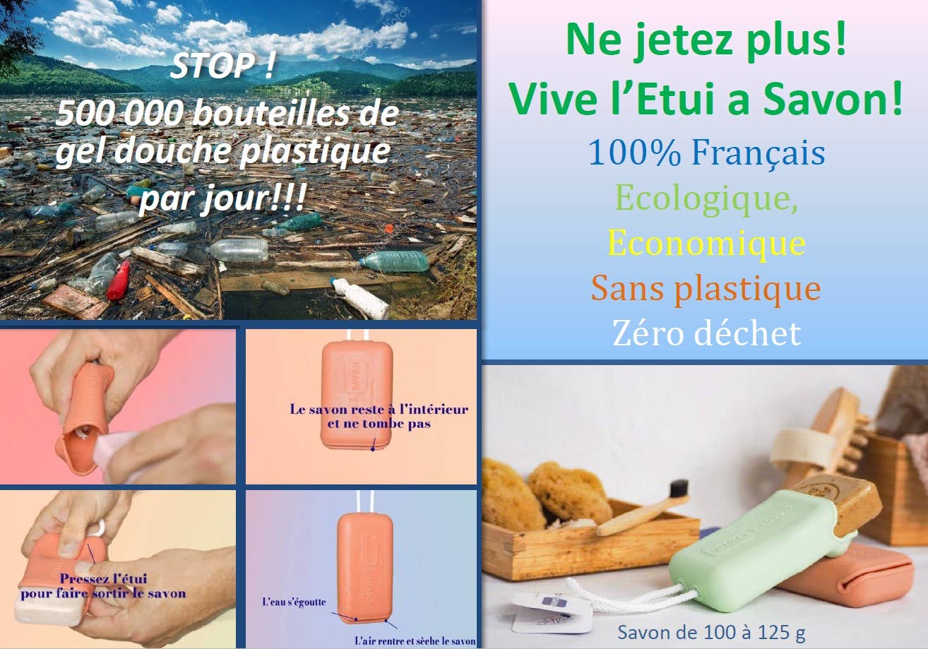 L’Étui à Savon - Wholesale Soap Caddy - "Gift Pack" Box of 20 (3 Kg /34 x 22 x 8 cm)3