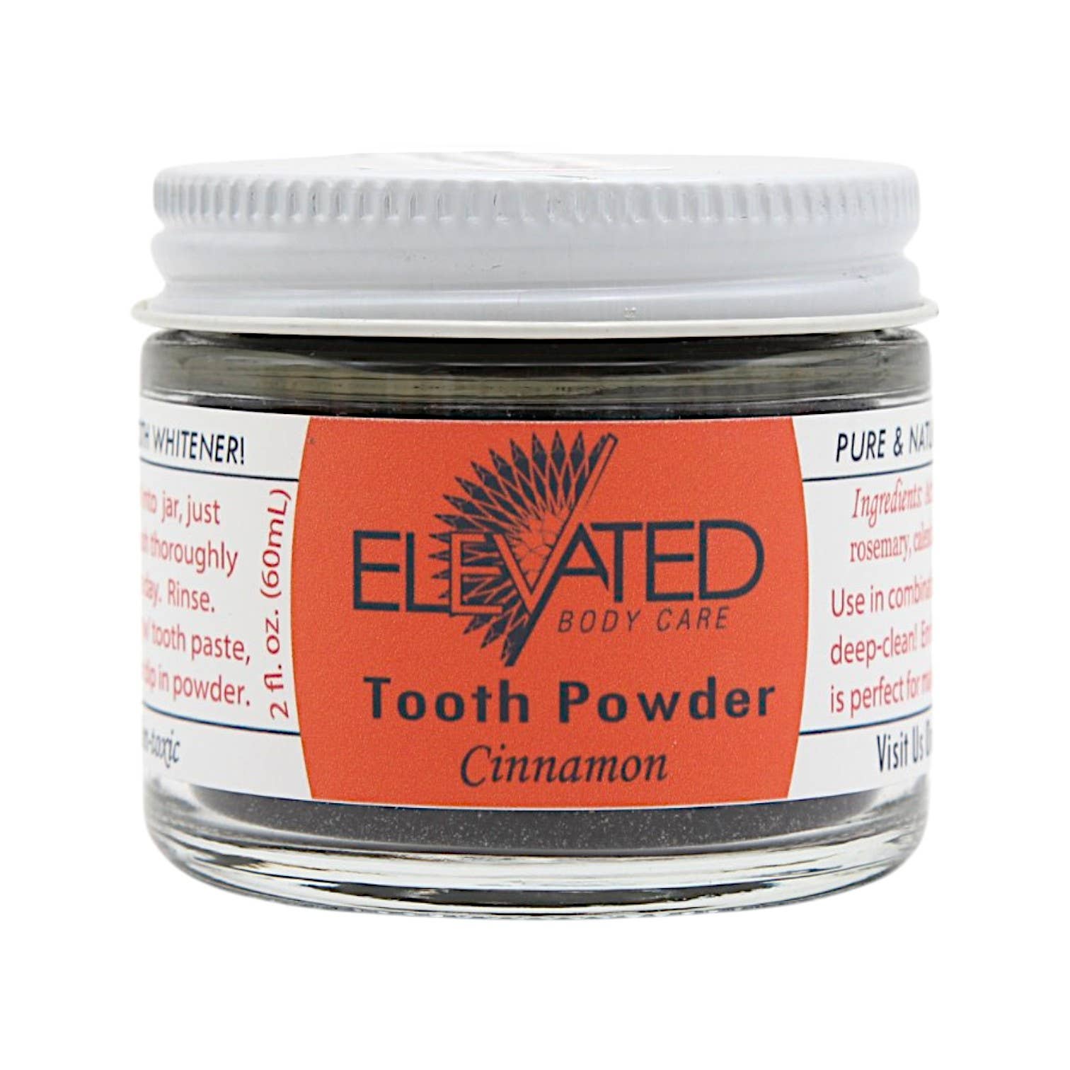 Taylor's Naturals – wholesale Toothpaste – ELEVATED - Charcoal TOOTH Powder - Plastic FREE Glass Jar3