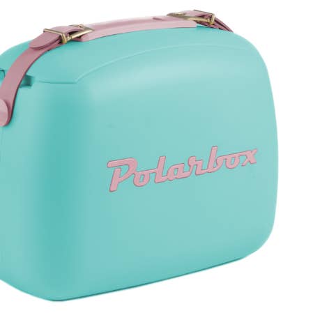 Polarbox 6L Retro Coolbag - Cyan Baby Rose for wholesale by Polarbox UK