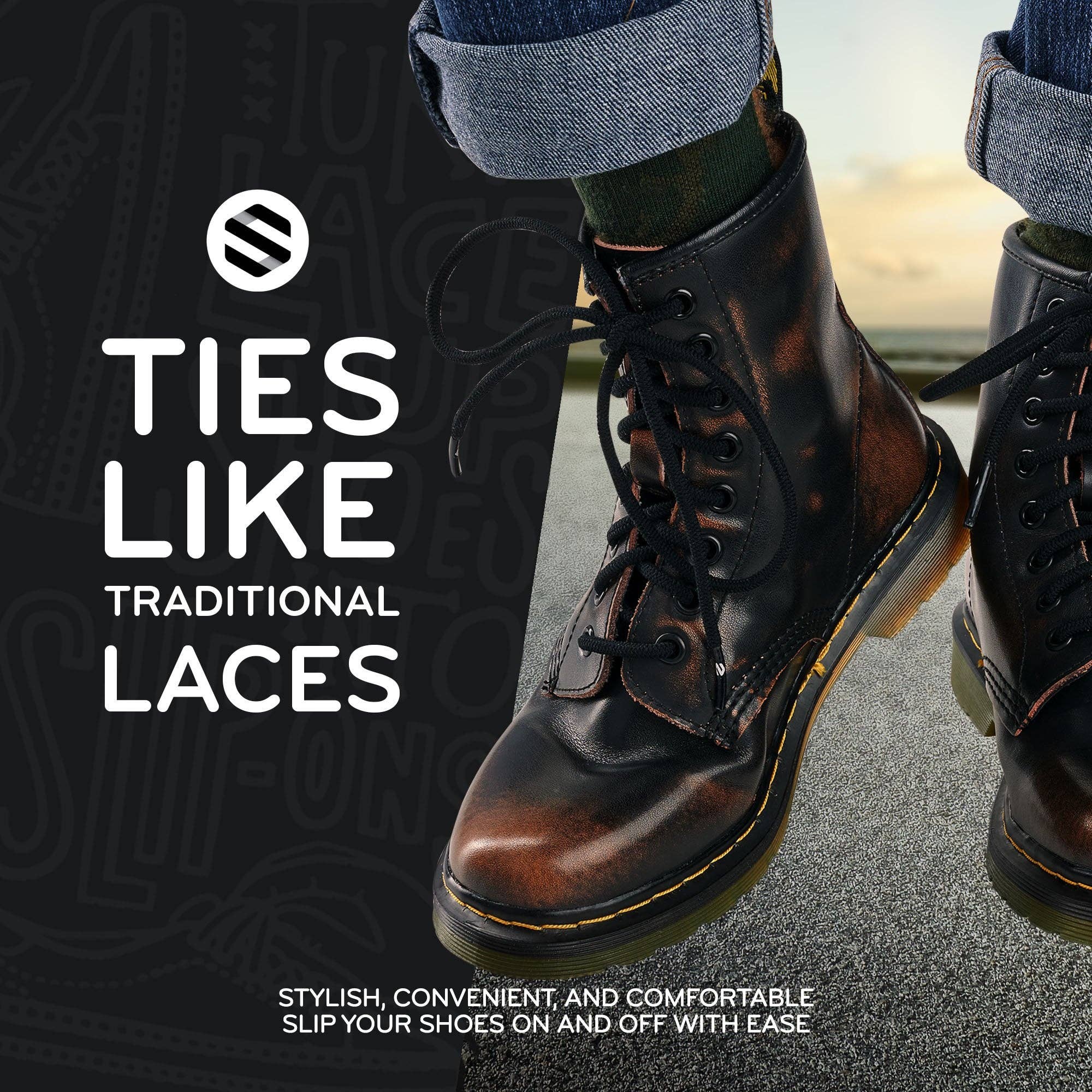 The Original Stretchlace - Wholesale Schoenveters - Uniseks - Ronde Elastische Rekbare Schoenveters1